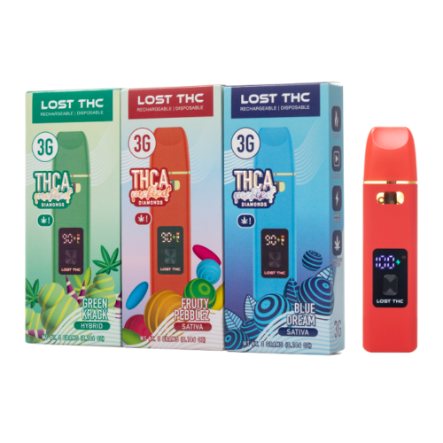 Lost THC Melted Diamonds THC-A Disposable 3G Vape